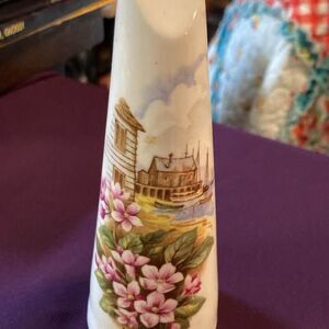 Vintage  Sanford Fine Bone China Nova Scotia Pepper Shaker Only Gold Trim